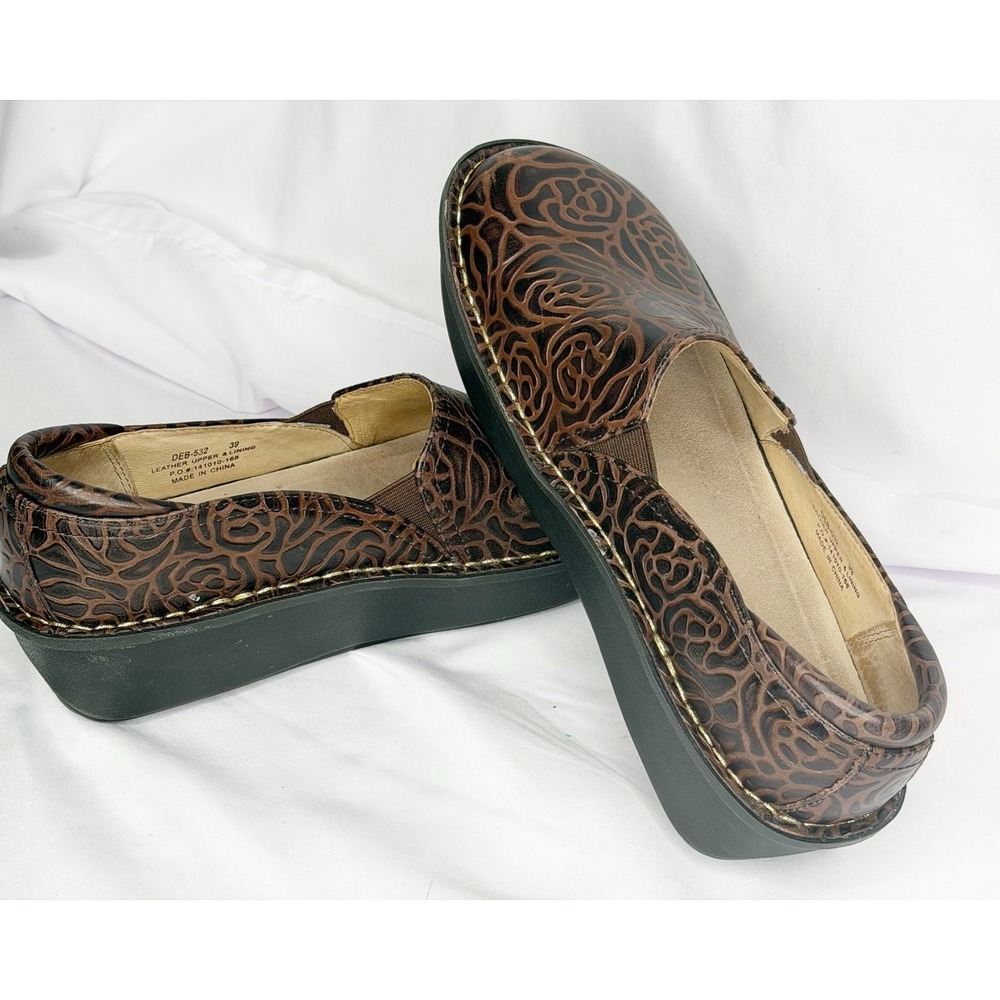 Alegria Debra Wedge Loafers Clogs Shoes Women's Size 39 / US 8.5 - 9